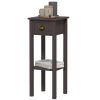 HOMCOM 2-Tier Side Table with Drawer Shelf, End Table for Living Room Hallway, Coffee