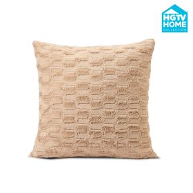 HGTV Art Deco Brushed Faux Fur Pillow Nomadic Desert 22 x 22 inches