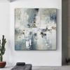 Nordic Abstract Oil Painting Handmade Canvas Decorative Mural Frameless Acrylic Hanging Image For LivingRoom Bedroom Aisle Porch