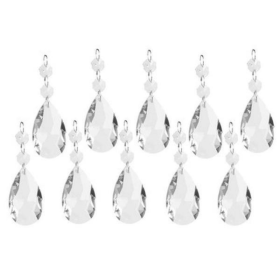10 Pieces Of Clear Crystal Chandelier Prism Pendant Ball Pendant (Option: 10Pieces)